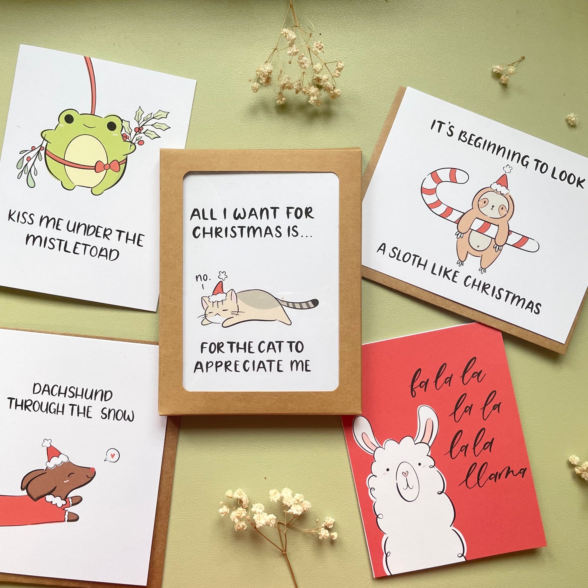 Holiday Animals Card Box Set
