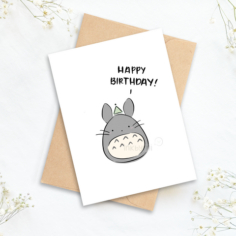 Totoro Birthday Card